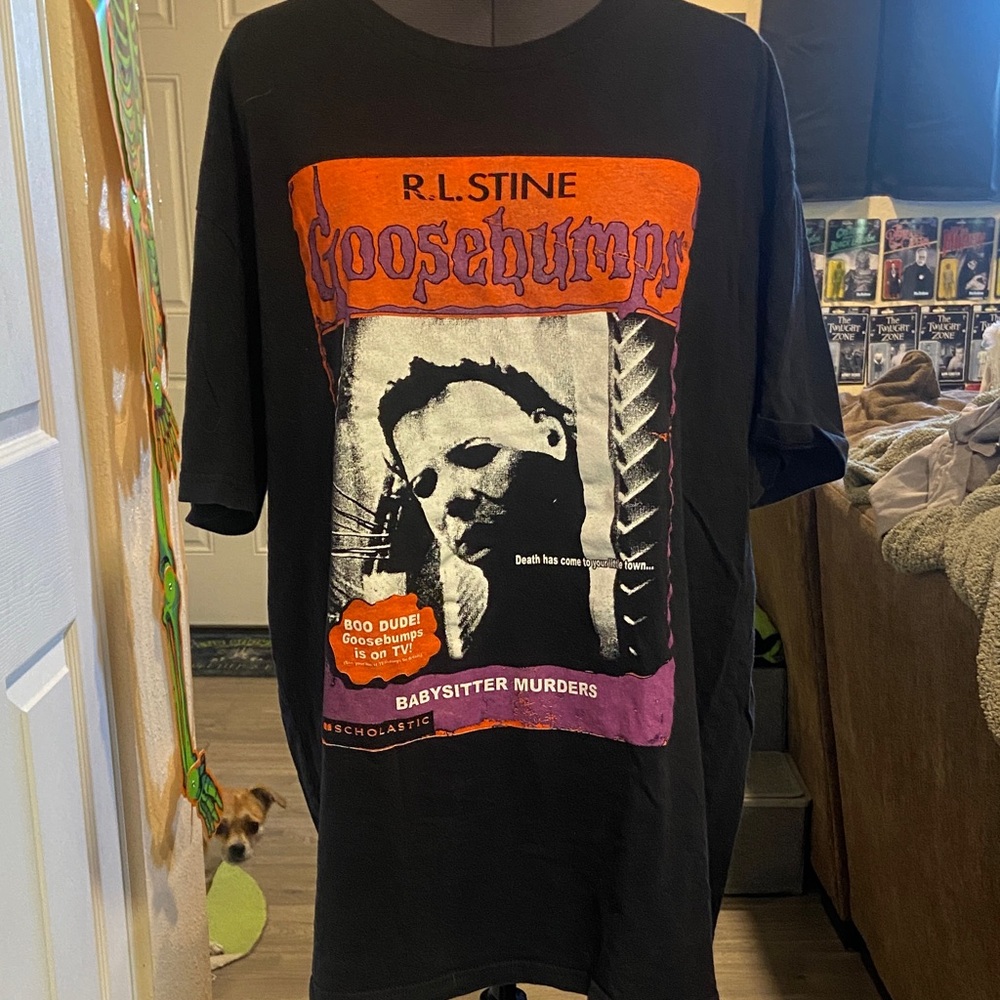 Goosebumps Black Graphic T-Shirt